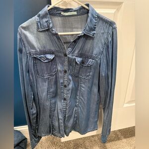 Maurices Classic Blue Button-Up Shirt